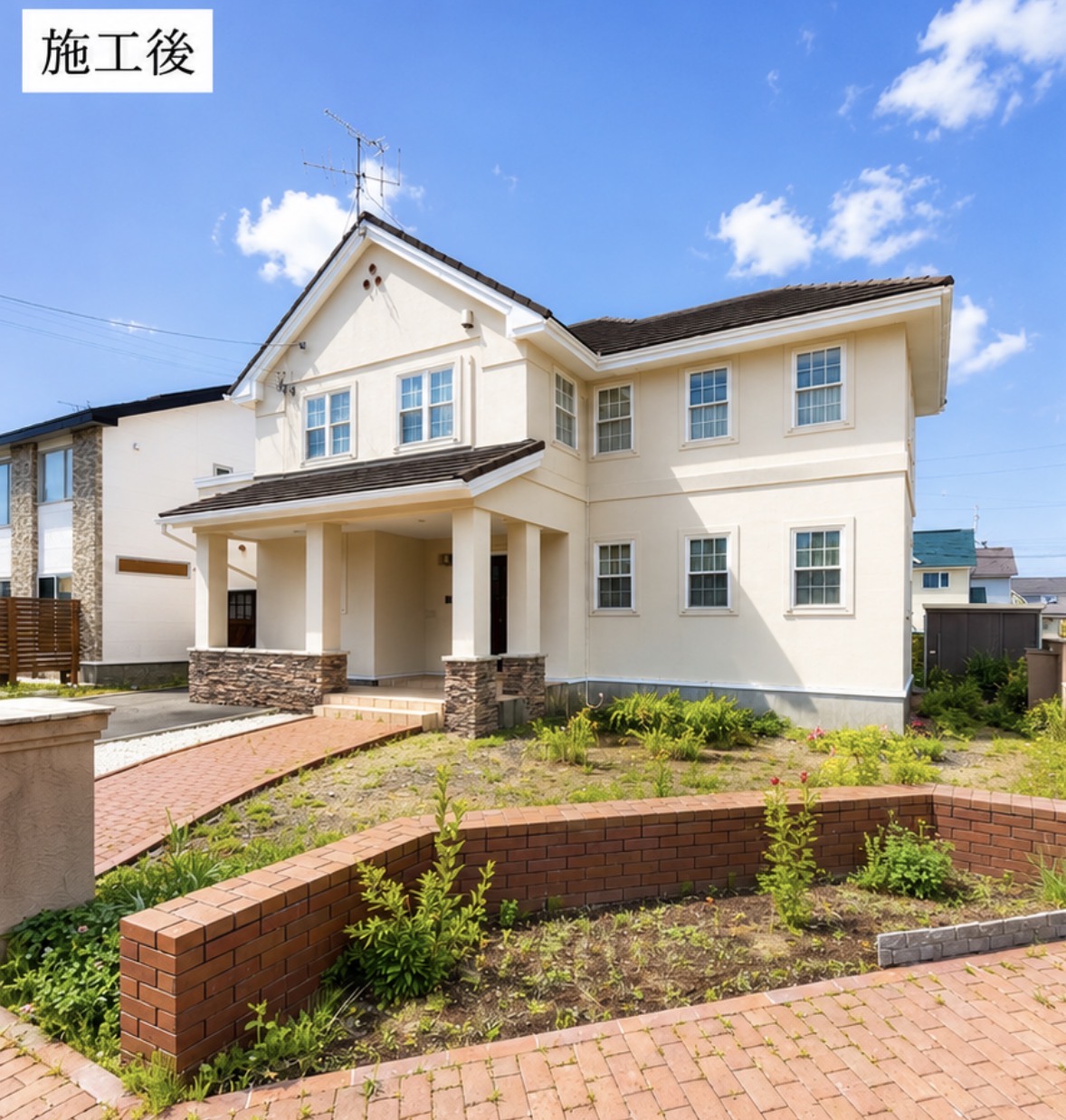 石狩市 外壁屋根塗装 T様邸 施工後